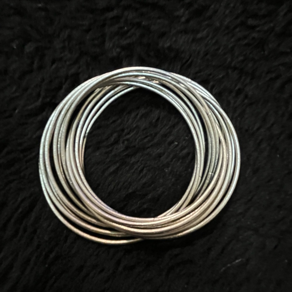 Silver Colored Attached Bracelets - image 5